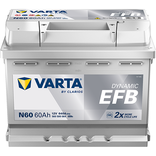 12 VOLT 60 AMPER VARTA EFB AKÜ (START-STOP)